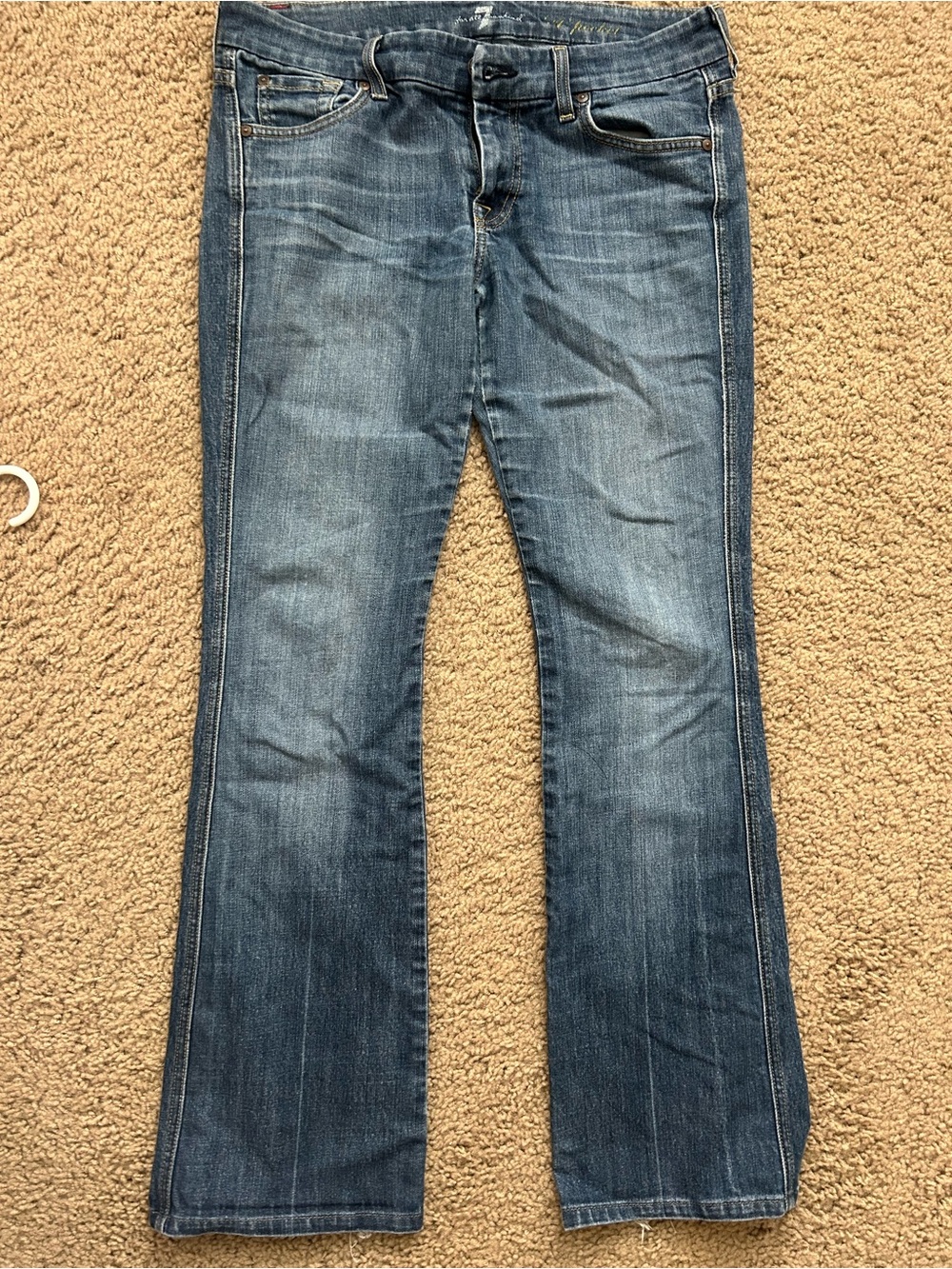 Seven7 Medium Blue Boot Cut Jeans